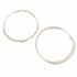 Clipoorbellen creolen/ringen zonder glitters, 6 cm